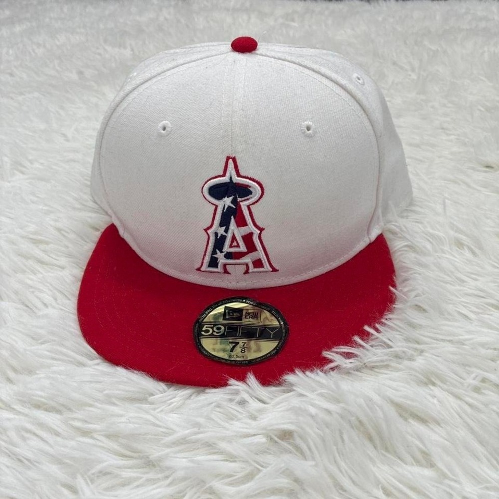 New Era 59FIFTY Los Angeles Angels Stars & Stripes USA July 4th On-Field  7 7/8